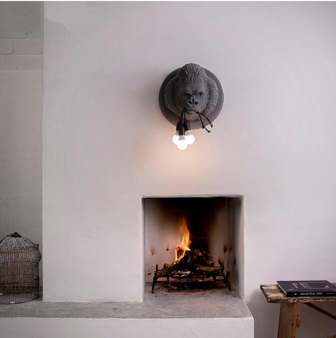Nordic Gorilla Wall Lamp