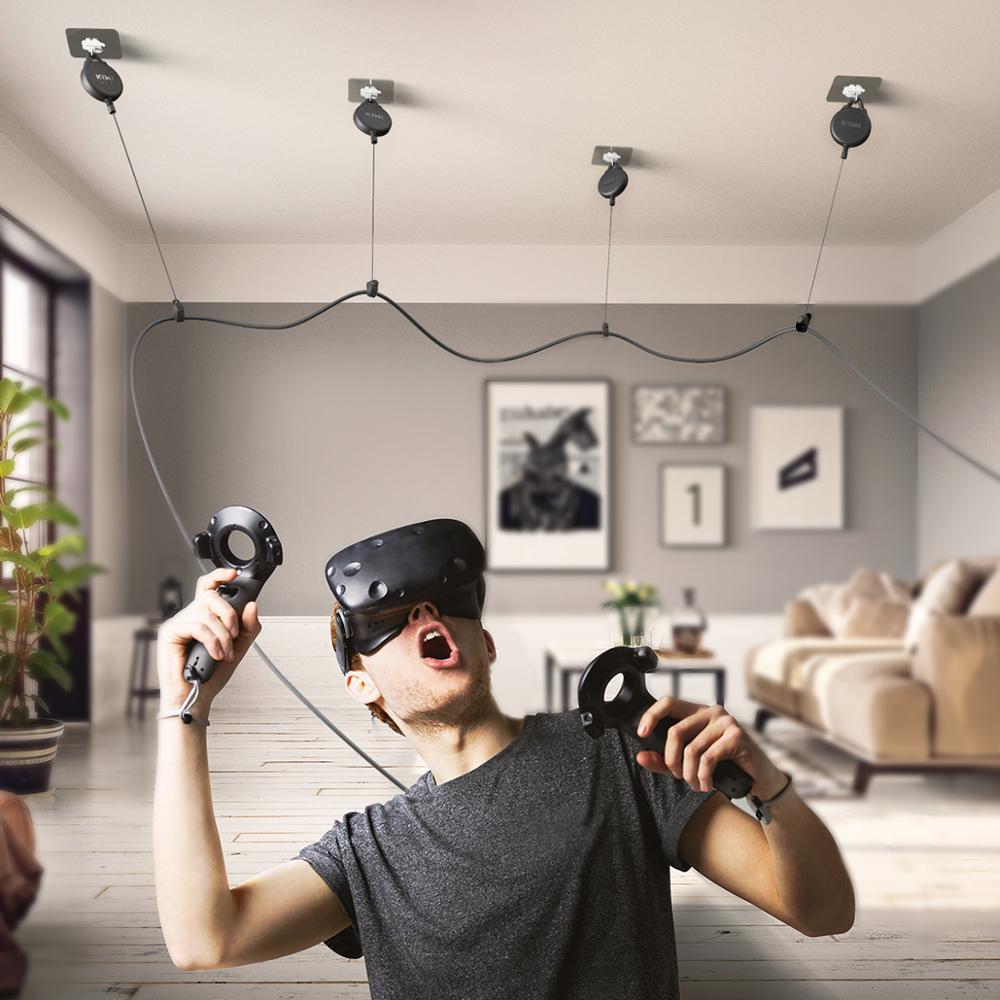 Silent 6 Piece VR Cable Management Pulley System V2