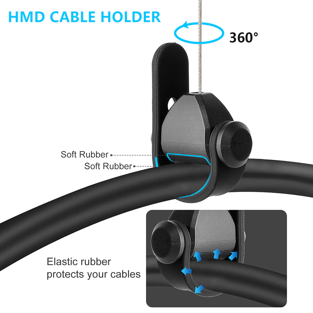 Silent 6 Piece VR Cable Management Pulley System V2