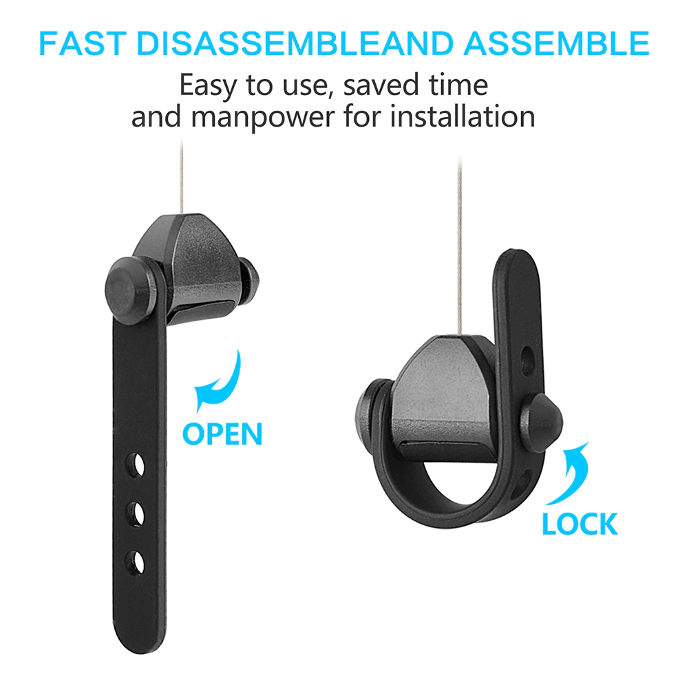 Silent 6 Piece VR Cable Management Pulley System V2