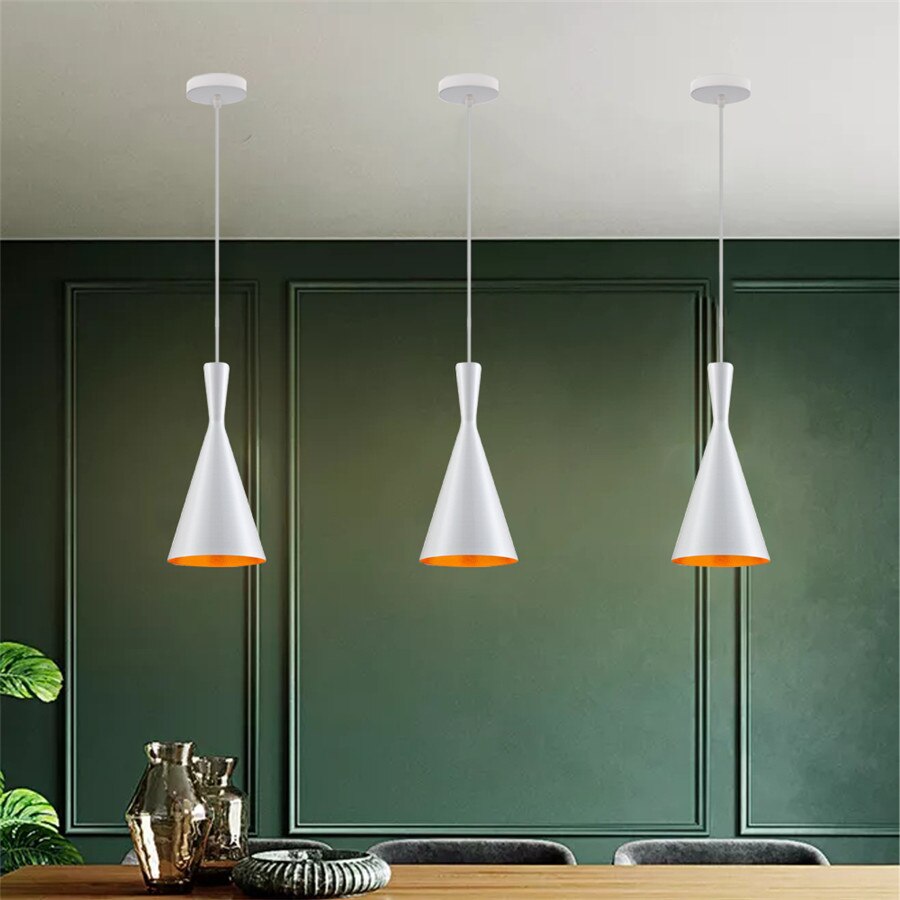 Nordic Vintage Pendant Ceiling Light White Style C