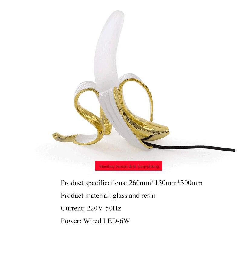 Banana Lamps Gold