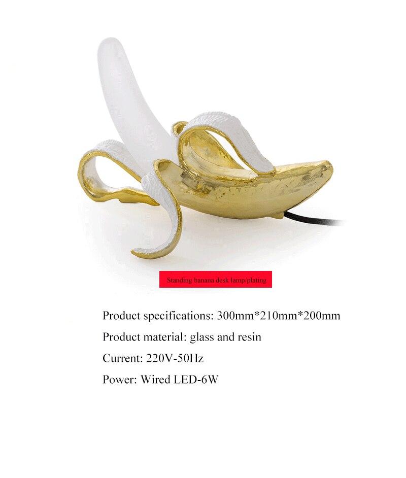 Banana Lamps Gold