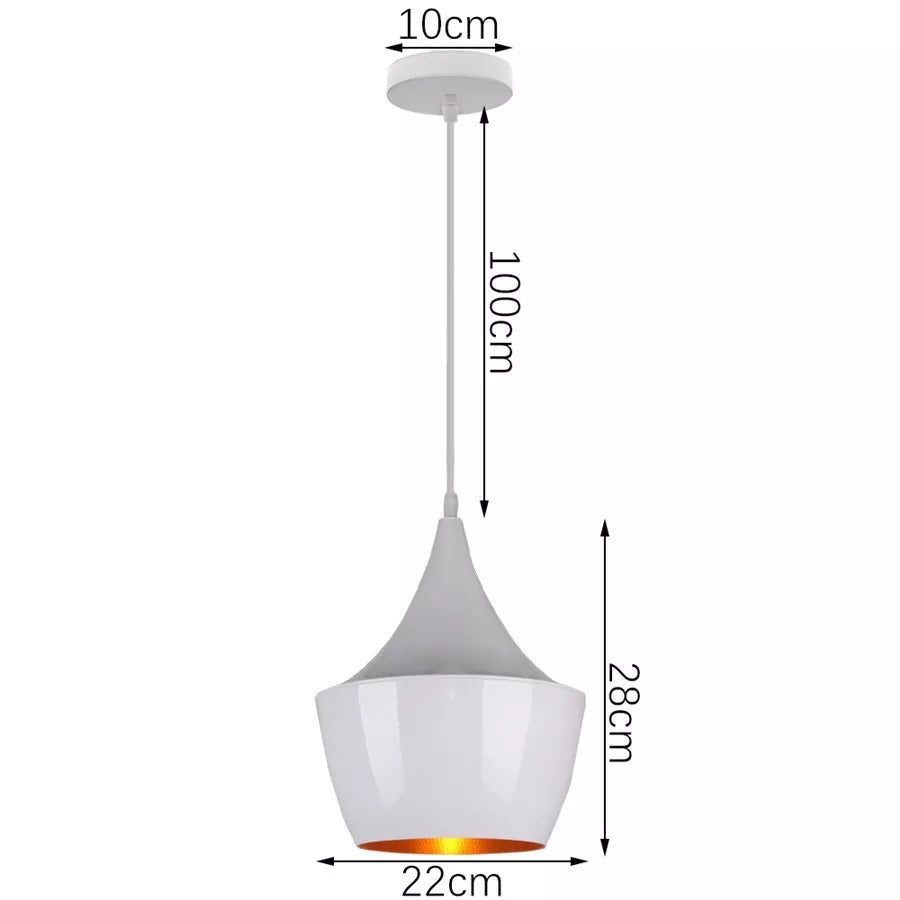 Nordic Vintage Pendant Ceiling Light White Style B