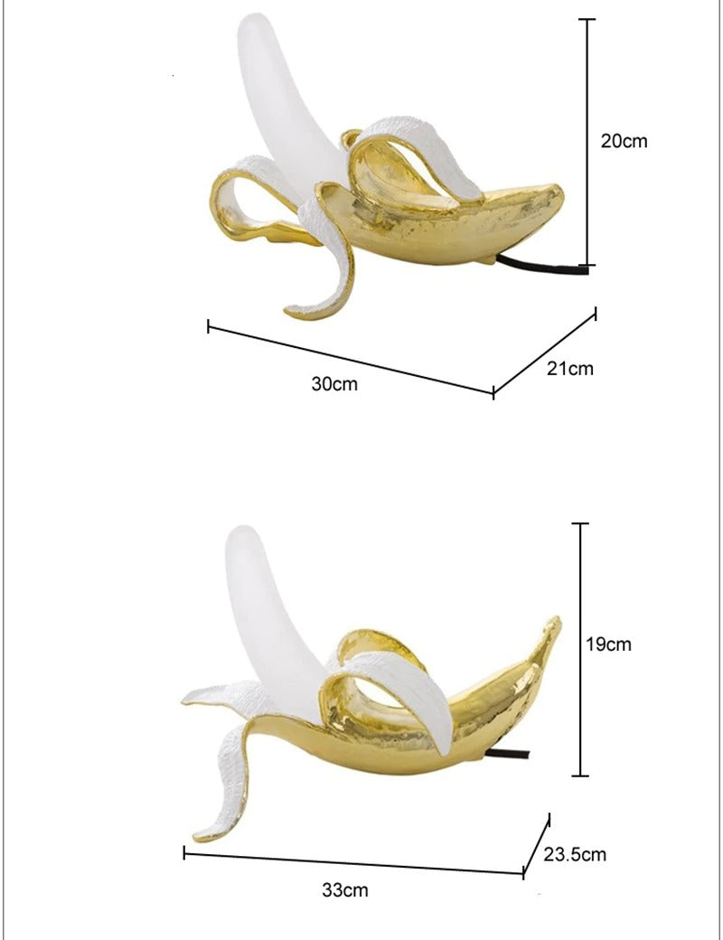 Banana Lamps Gold