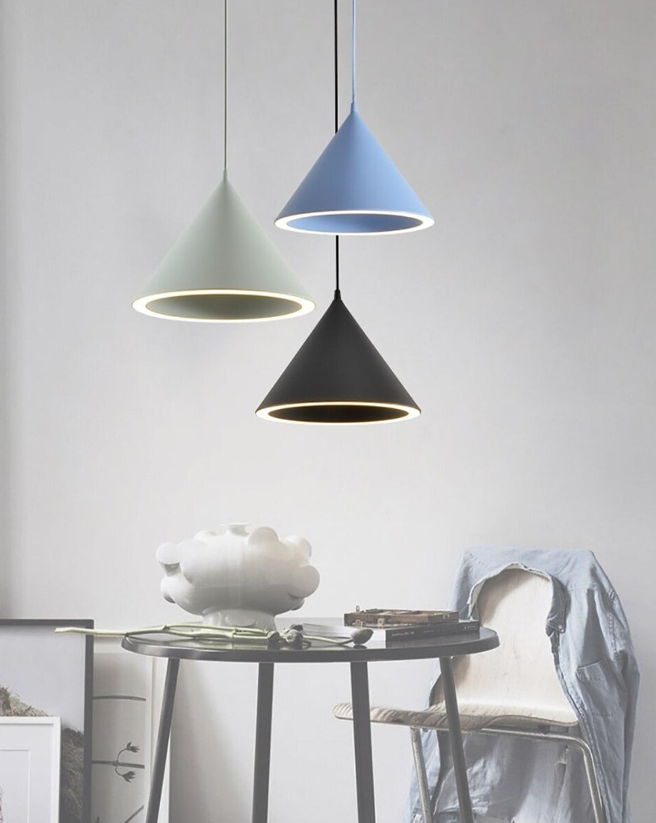 Nordic LED Halo Pendant Ceiling Light