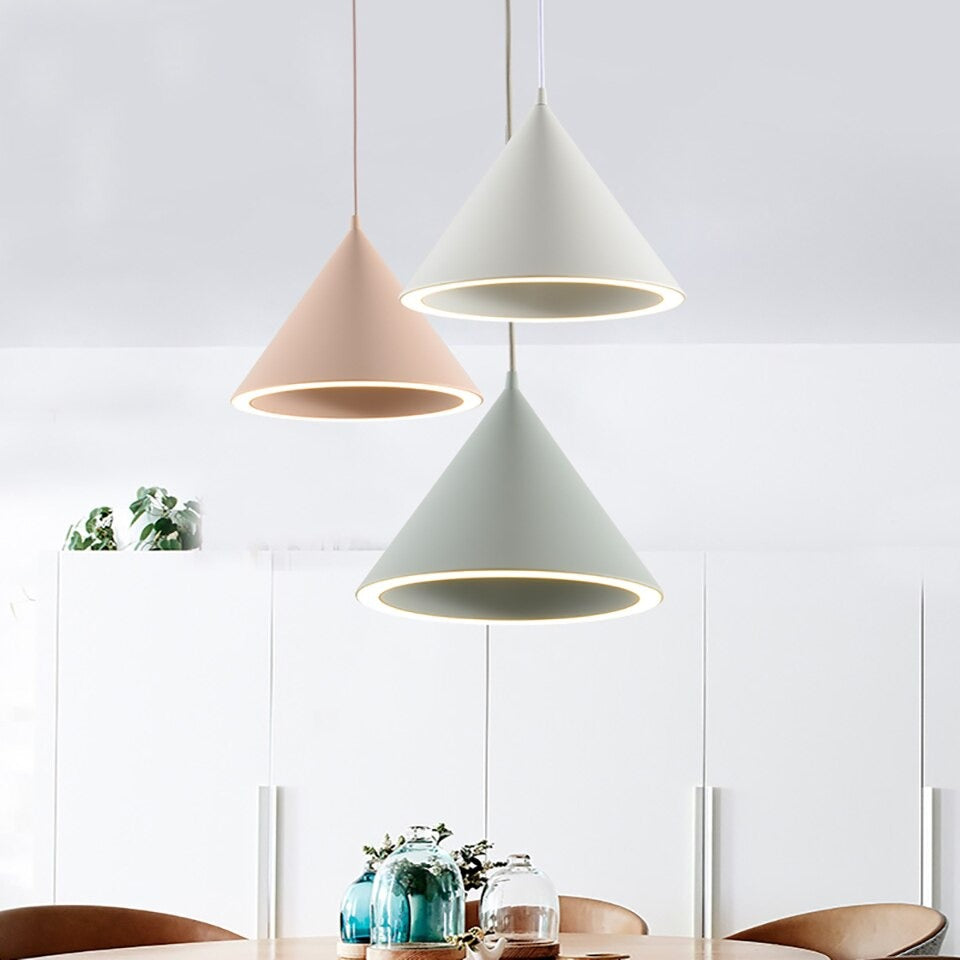 Nordic LED Halo Pendant Ceiling Light