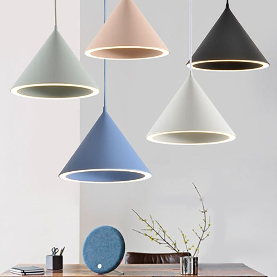 Nordic LED Halo Pendant Ceiling Light