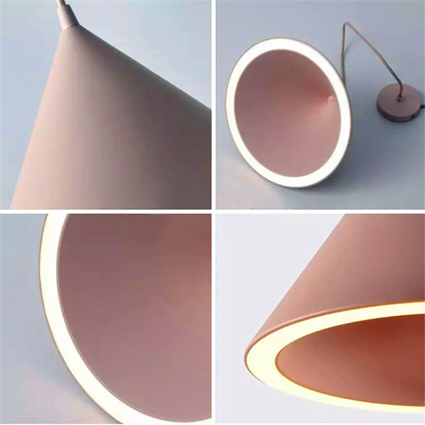 Nordic LED Halo Pendant Ceiling Light