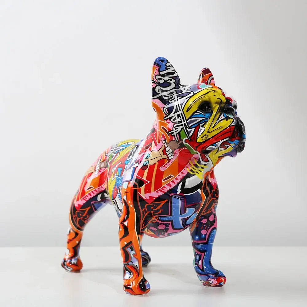 Urban Graffiti French Bulldog Statue