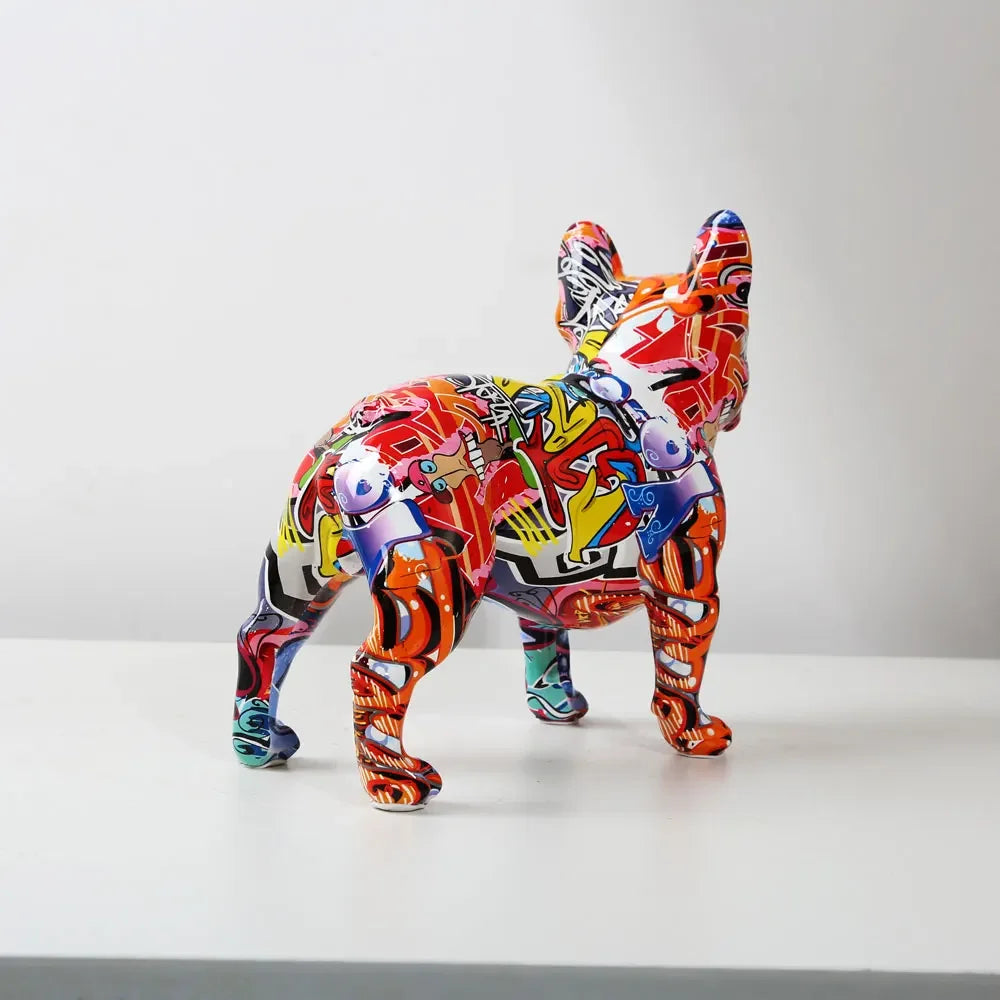 Urban Graffiti French Bulldog Statue