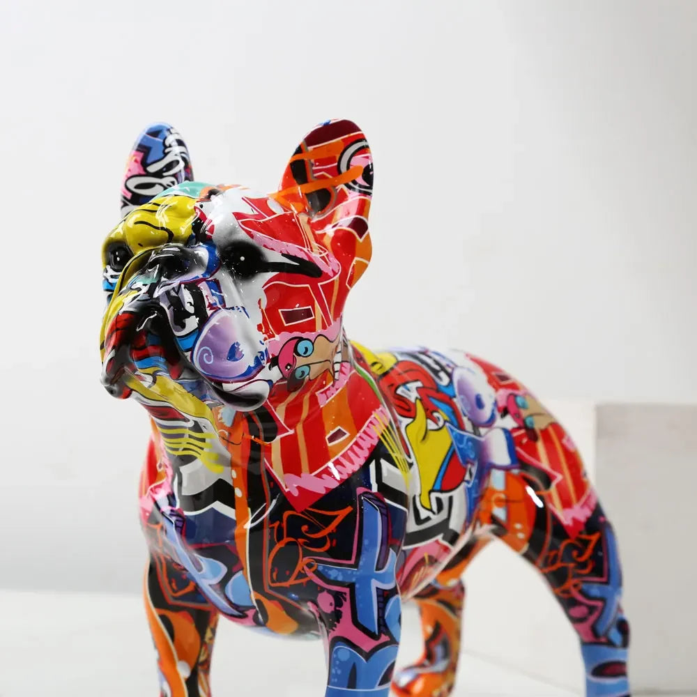 Urban Graffiti French Bulldog Statue