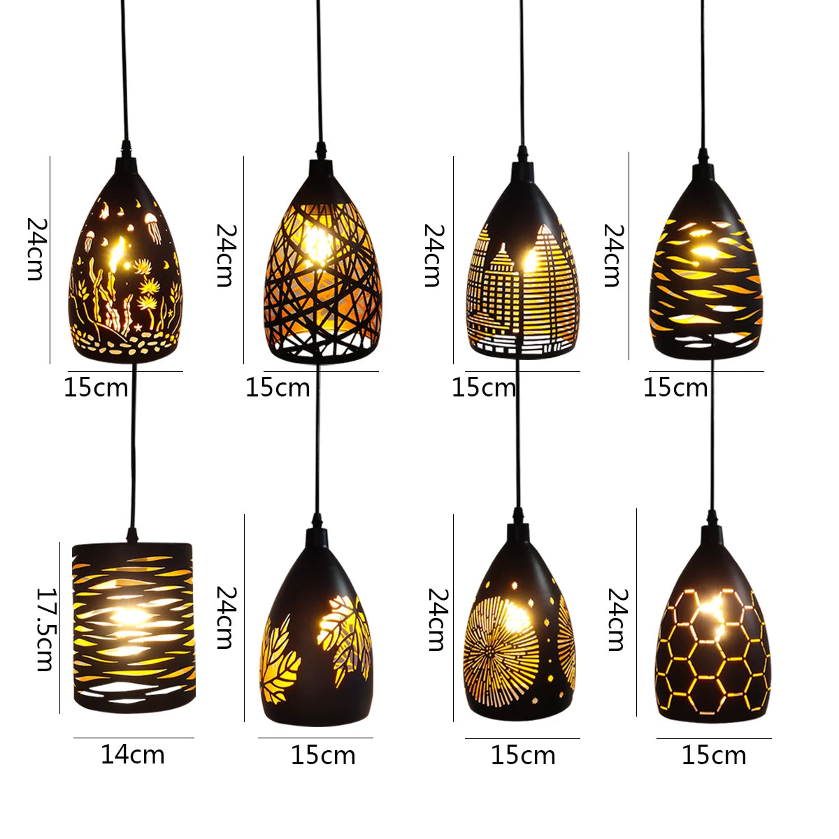 Nordic Stencil Pendant lights