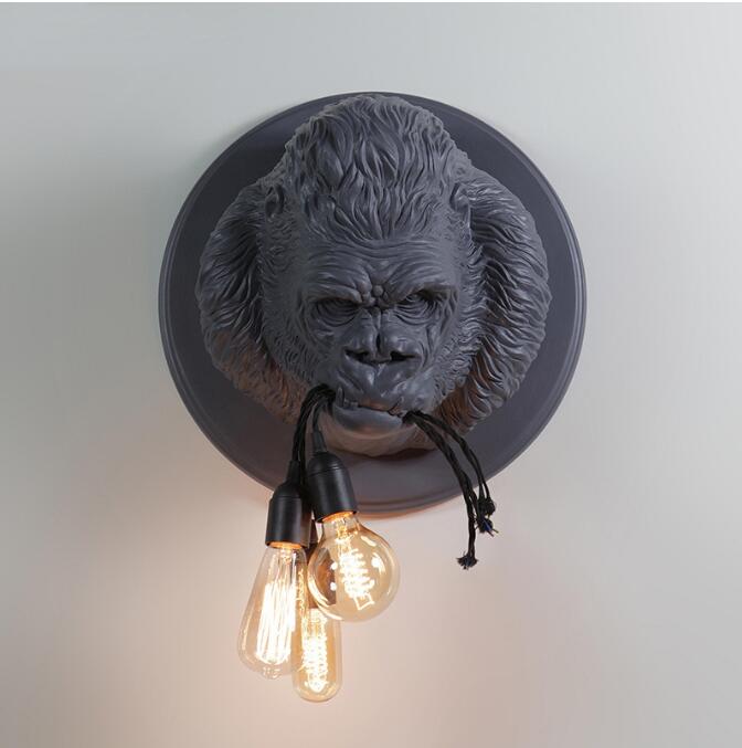 Nordic Gorilla Wall Lamp