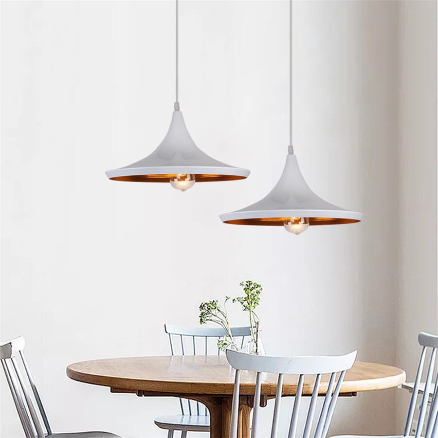 Nordic Vintage Pendant Ceiling Light White Style A