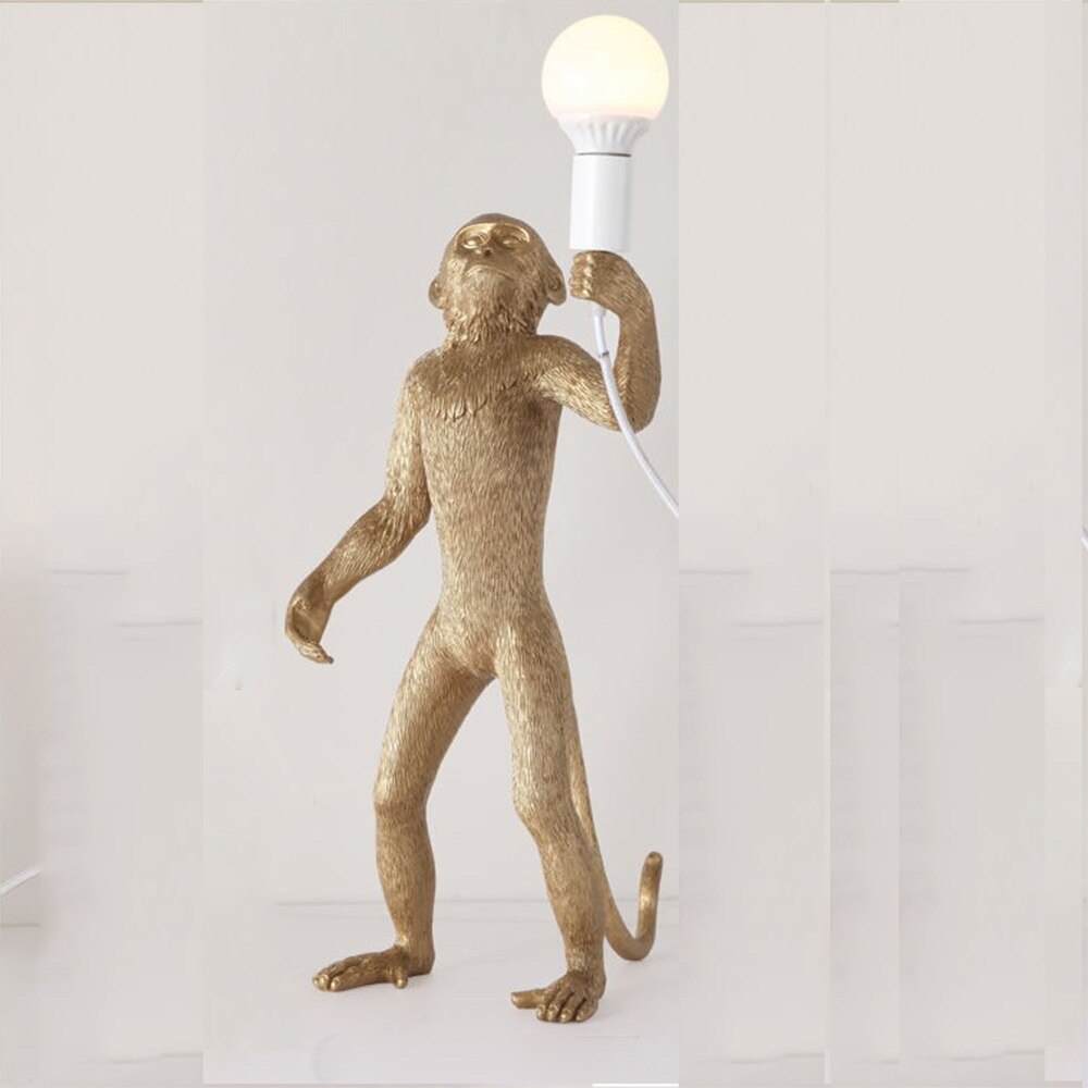 Standing True Scale Monkey Lamps