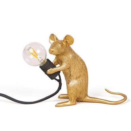 Individual Gold Mouse Lamps