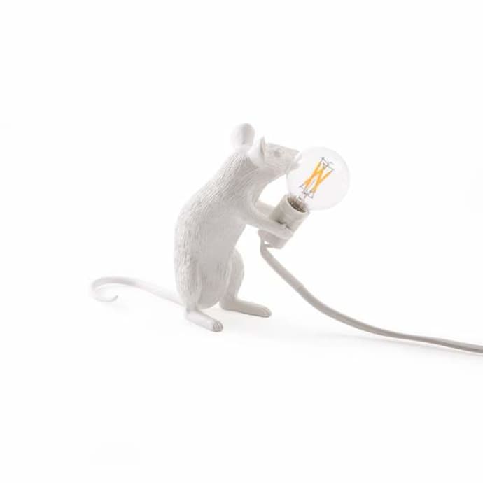 Individual White Mouse Lamps