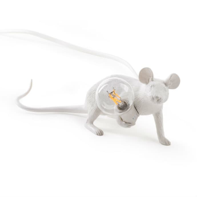 Individual White Mouse Lamps